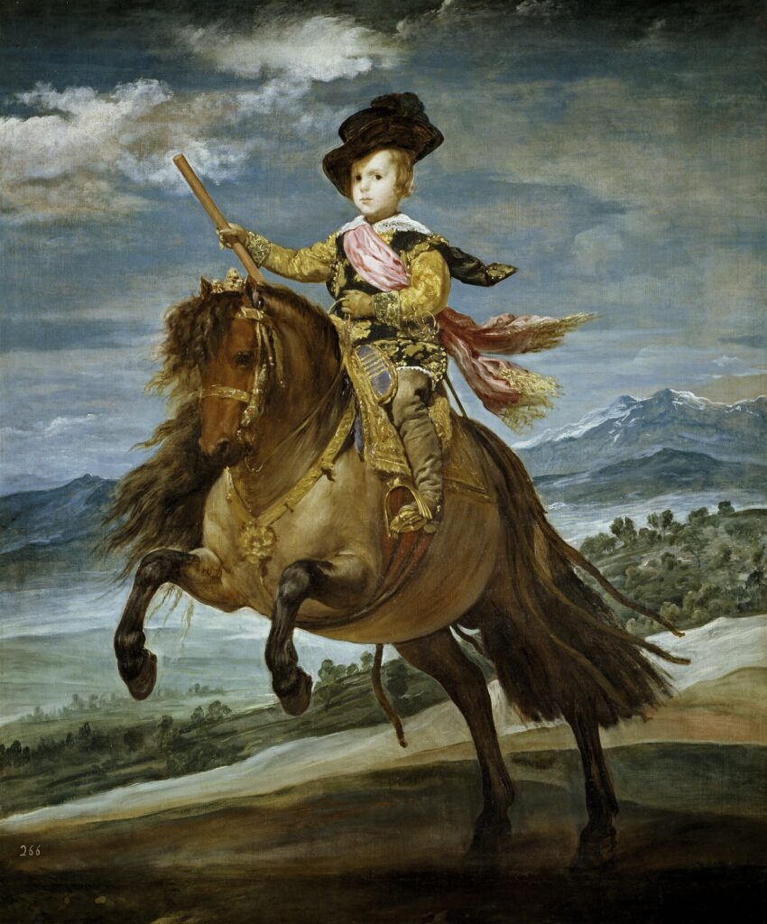 皇太子バルタサール・カルロス騎馬像