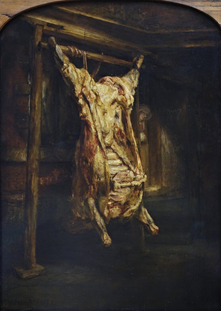 屠殺された牛