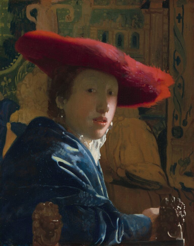 赤い帽子の女